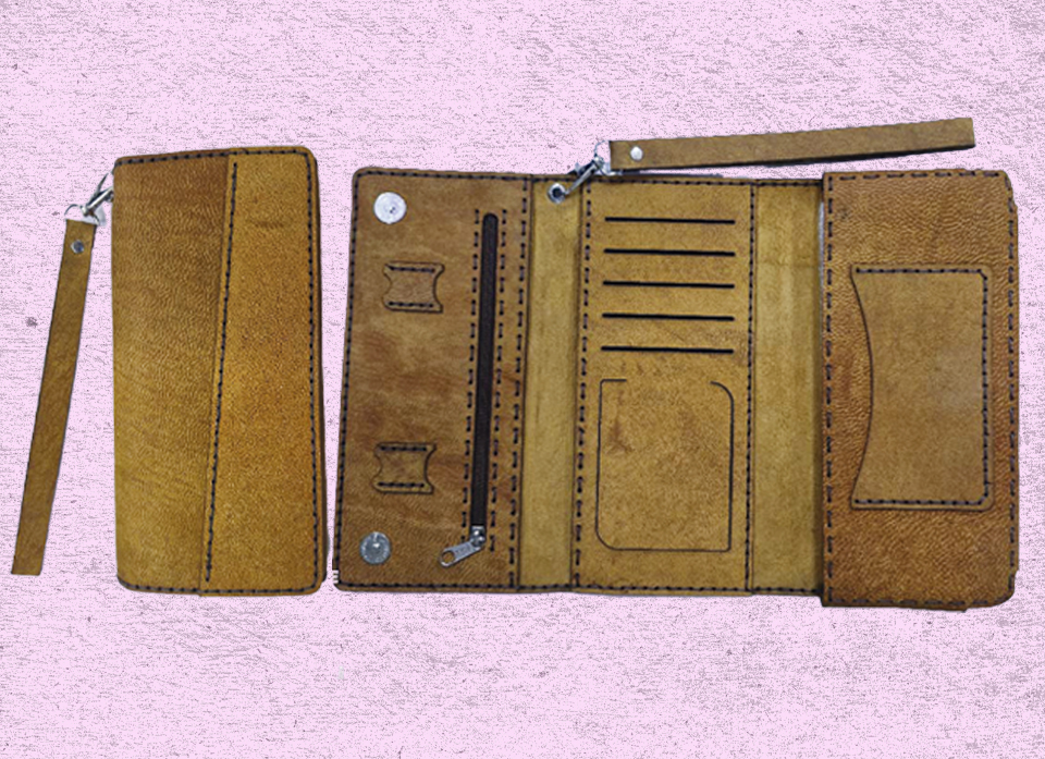 کیف پول سه تیکه چرم اصلی