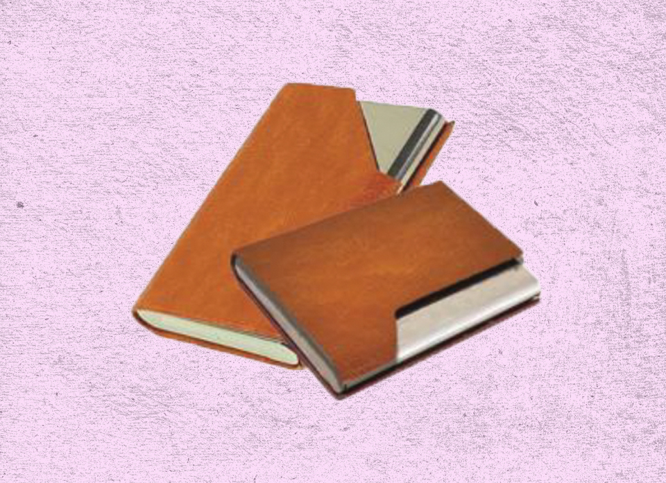 جا کارتی فلزی ، روکش چرم