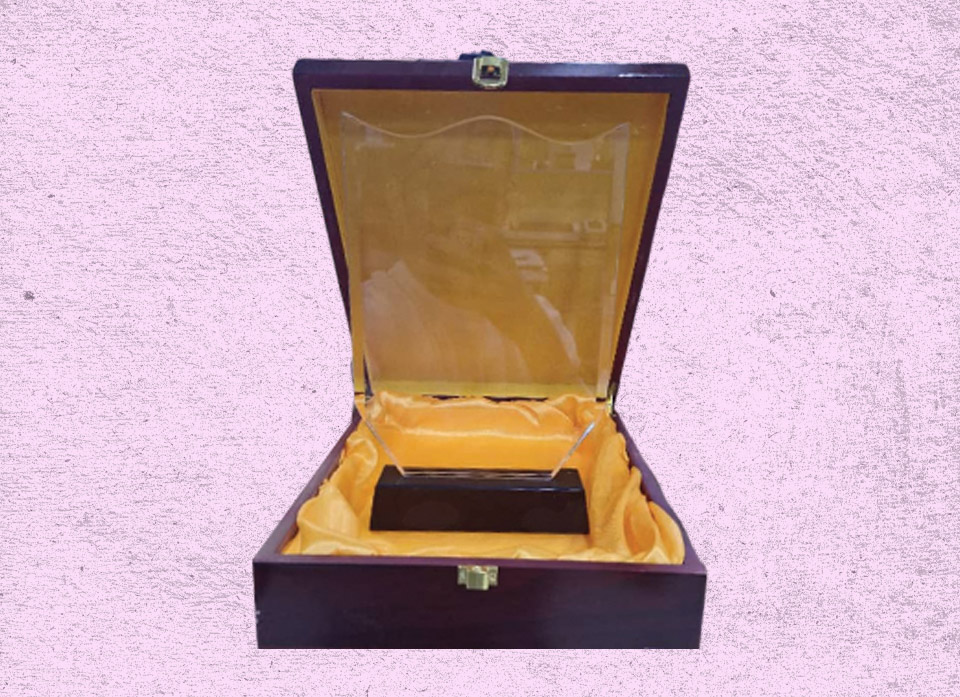 کریستال جعبه چوبی خارجی