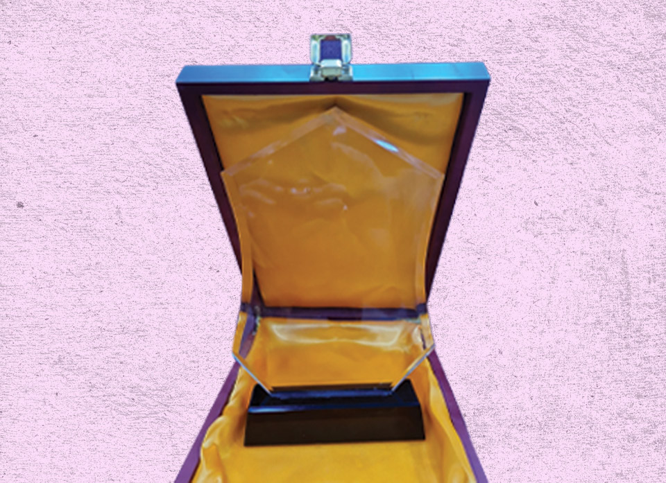 کریستال جعبه چوبی خارجی