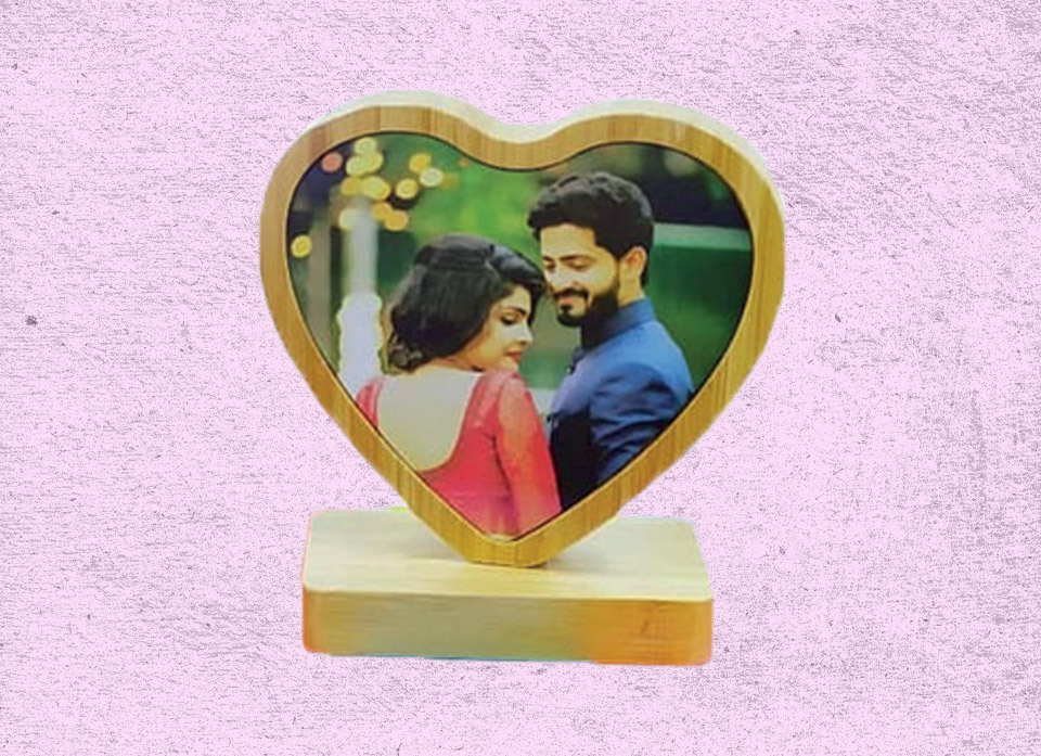 لوح چوبی مگنتی طرح قلب