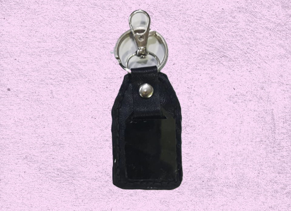 سرکلیدی چرمی مشکی