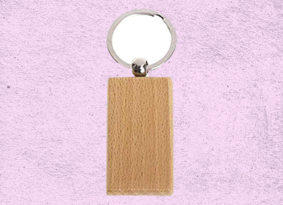 سرکلیدی چوبی مستطیل سابلیمیشن