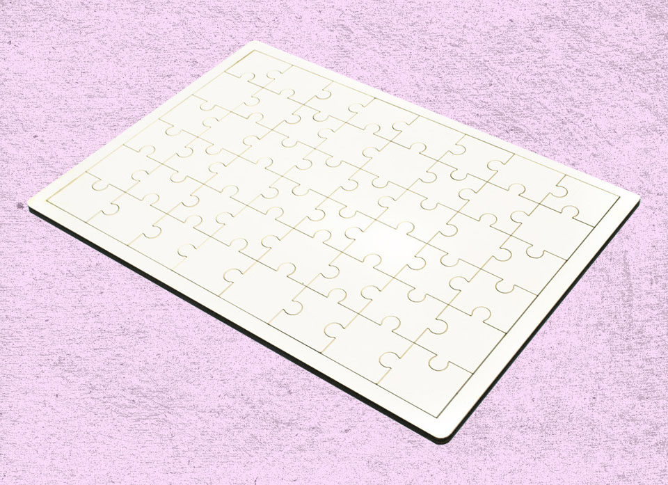 پازل قاب دار چوبی سایز A4