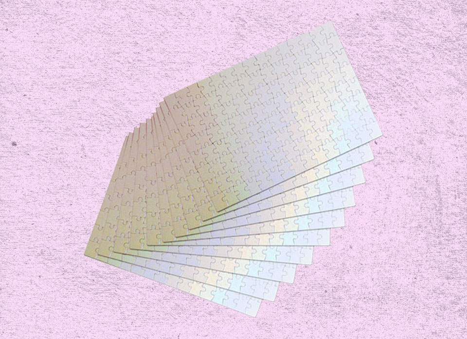 پازل بدون قاب مقوایی سایز A5