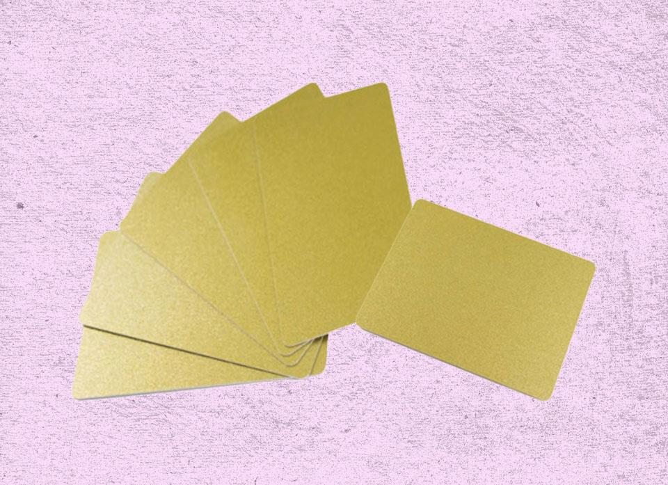 کارت پی وی سی طلایی